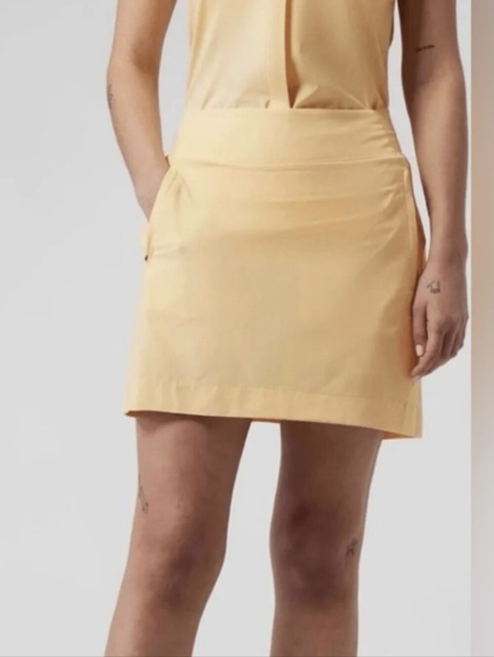 Athleta Yellow  Skort with Side Pockets